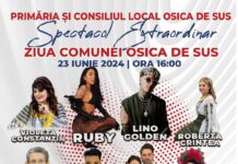 𝐒𝐚̆𝐫𝐛𝐚̆𝐭𝐨𝐚𝐫𝐞𝐚 𝐂𝐨𝐦𝐮𝐧𝐞𝐢 𝐎𝐬𝐢𝐜𝐚 𝐝𝐞 𝐒𝐮𝐬, pe 23 iunie