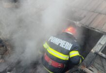 INCENDIU LA O ANEXĂ GOSPODĂREASCĂ ÎN COTEANA