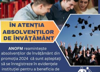 ANUNȚ IMPORTANT PENTRI ABSOLVENȚII DE LICEU