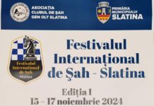 Slatina, ediția I a Festivalului Internațional de Șah