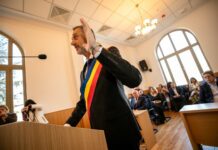 Mario De Mezzo, primarul municipiului Slatina: „Am depus astăzi, cu emoție și smerenie, jurământul de învestitură pentru primul mandat de primar”