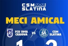 CSM Slatina s-a impus în amicalul cu FCU Craiova