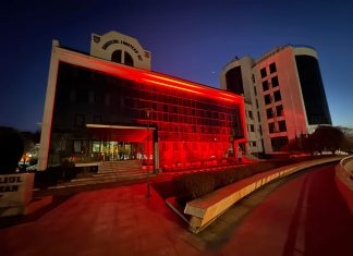Consiliul Județean Olt marchează Ziua Europeană a Numărului de Urgență 112 prin iluminarea sediului în roșu