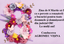 Felicitare 8 Martie – Agromec Vișina