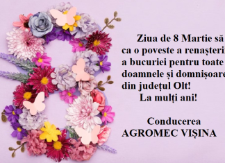 Felicitare 8 Martie – Agromec Vișina