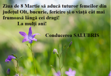Felicitare 8 Martie – SALUBRIS