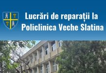 Lucrări de reparații la Policlinica Veche din Slatina