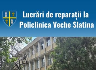 Lucrări de reparații la Policlinica Veche din Slatina