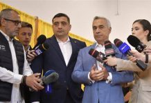 George Simion a venit la vot alături de Călin Georgescu