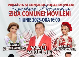 Vali Vijelie vine la Ziua Comunei Movileni