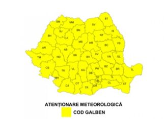 Ploi torențiale și vijelii în toată țara