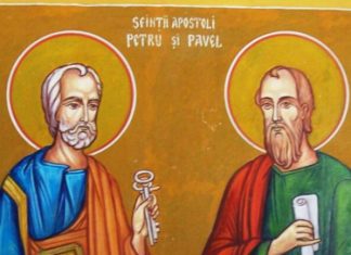 Sfinții Apostoli Petru și Pavel, primul Papă și cel de-al 13-lea Apostol