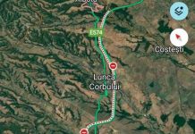 O autospecială de stingere din cadrul Staţiei Scorniceşti s-a răsturnat