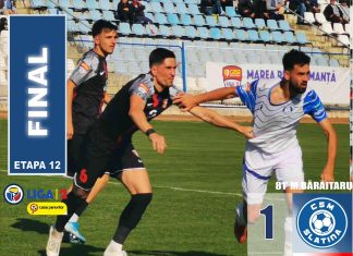 CSM Slatina, remiză cu Chindia Târgoviște, scor 1-1