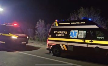 Slatina: Trei persoane, la spital, după ce autoturismul în care se aflau a căzut într-un canal adânc de 10 metri