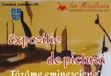 Expoziție de pictură la Slatina „Fărâme eminesciene”