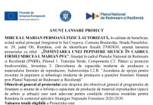 ANUNȚ LANSARE PROIECT