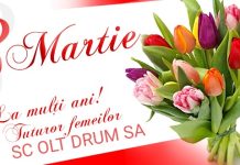 Felicitare 8 Martie SC OLT DRUM SA
