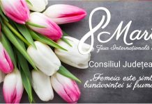 Felicitare 8 Martie Consiliul Județean Olt