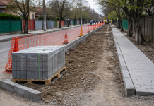 Corabia începe modernizarea trotuarelor pe trei străzi, în cadrul unui proiect european pentru transport urban nepoluant