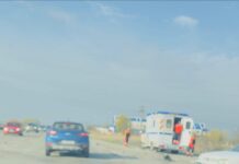 Accident la ieșirea din Slatina, în intersecția Salcia. Echipaje de intervenție, trafic încetinit în zonă