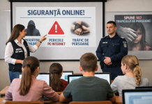 Elevii din Slatina, informați despre pericolele din online și riscurile traficului de persoane în cadrul unor acțiuni de prevenire
