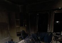 Incendiu într-un bloc din Potcoava