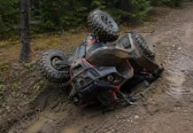 ATV RĂSTURNAT ÎN AFARA CAROSABILULUI LA SPRÂNCENATA: UN BĂRBAT A MURIT ÎN URMA ACCIDENTULUI
