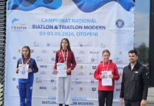Tânără sportivă din Slatina pe podium la Campionatul Național de Biatlon Modern