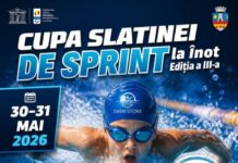 Slatina găzduiește în mai 2026 a treia ediție a Cupei de Sprint la Înot pentru copii