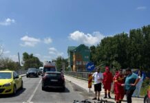 Incident rutier la Slatina, în zona Podul Olt
