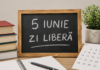 Zi liberă în școli pe 5 iunie 2026