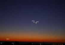 Venus și Jupiter pot fi văzute împreună după apus