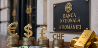 Leul pierde teren la început de săptămână. Euro se apropie din nou de maximul istoric